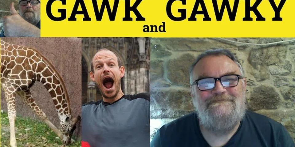 gawked là gì - Nghĩa của từ gawked