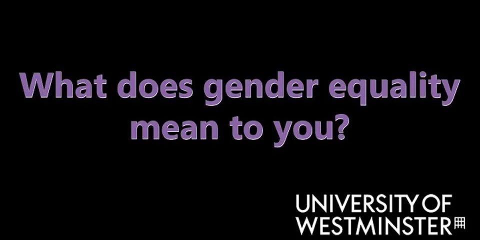 gender equality là gì - Nghĩa của từ gender equality