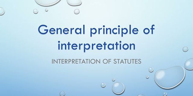 general principle là gì - Nghĩa của từ general principle