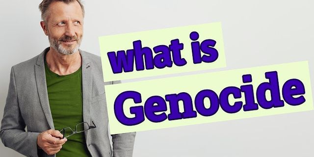 genocide là gì - Nghĩa của từ genocide