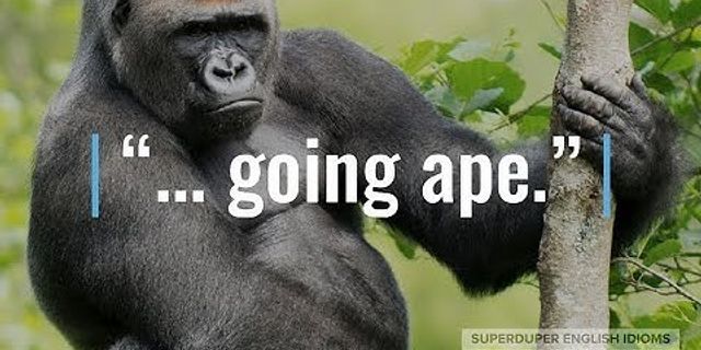 going ape là gì - Nghĩa của từ going ape