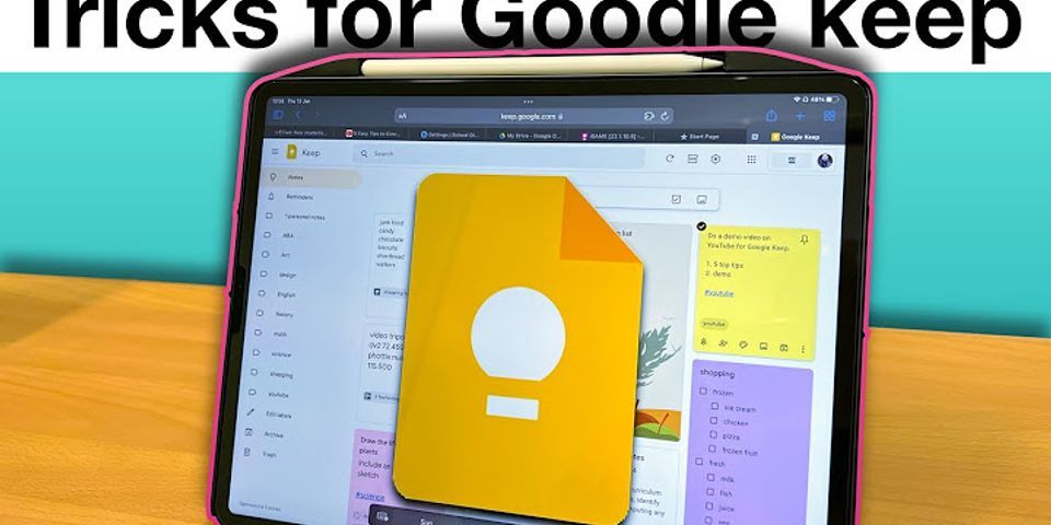 Google Keep folders
