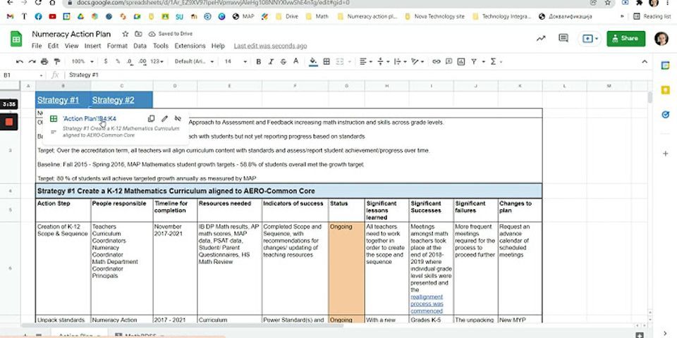 Google Sheets bookmark cell