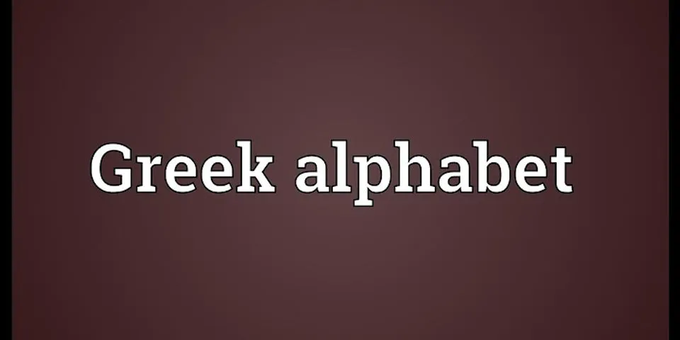 greek alphabet là gì - Nghĩa của từ greek alphabet