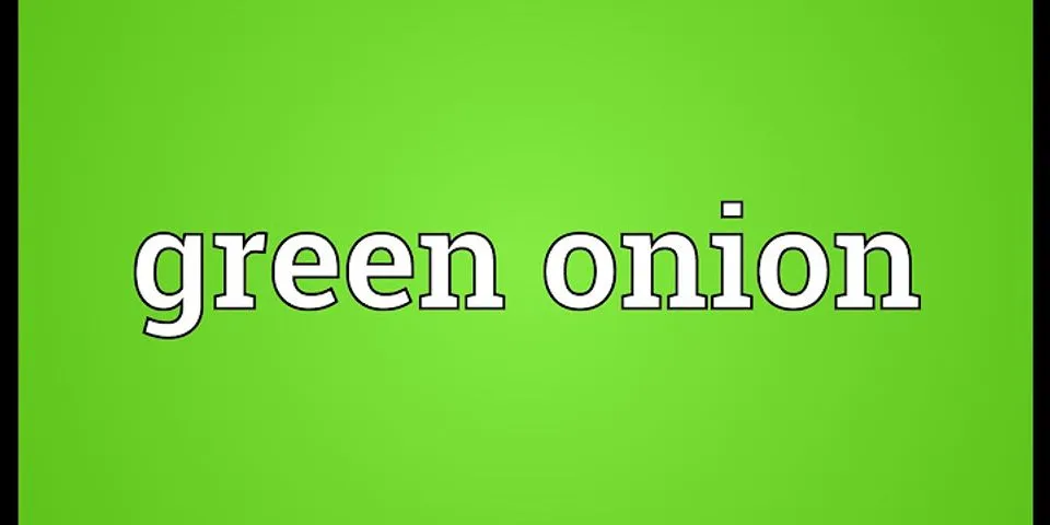 green onions là gì - Nghĩa của từ green onions
