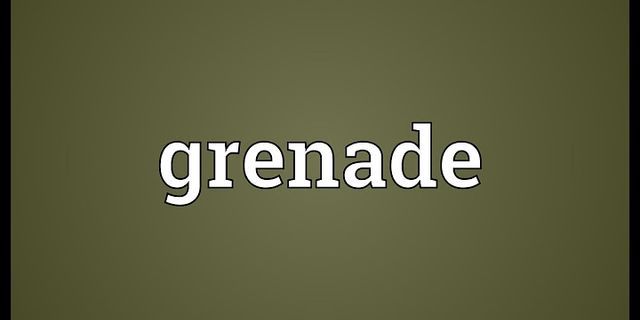 grenade là gì - Nghĩa của từ grenade