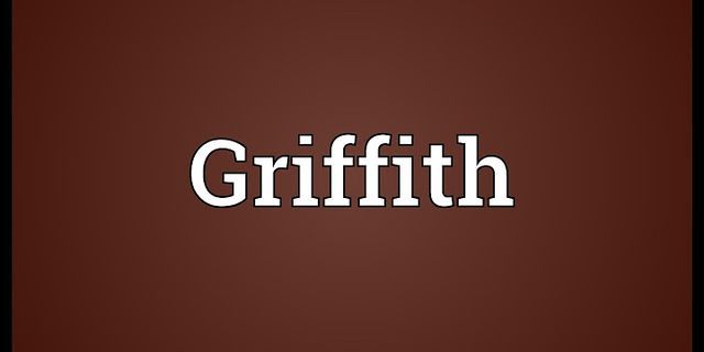griffiths là gì - Nghĩa của từ griffiths