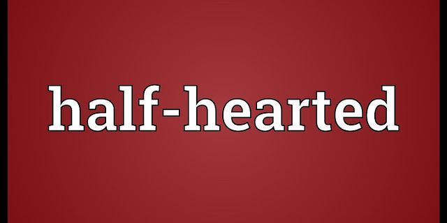 half-hearted horse là gì - Nghĩa của từ half-hearted horse