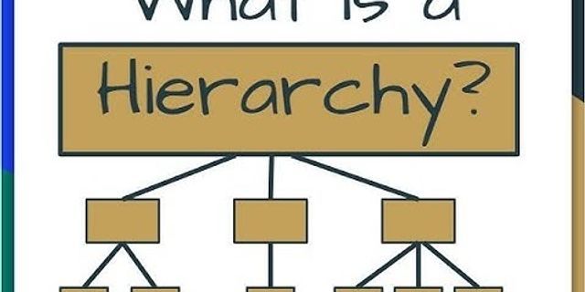 hierarchy là gì - Nghĩa của từ hierarchy