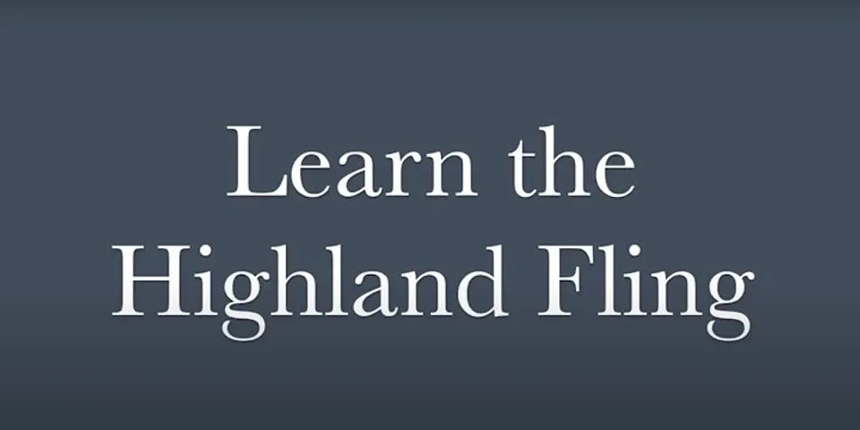 highland fling là gì - Nghĩa của từ highland fling