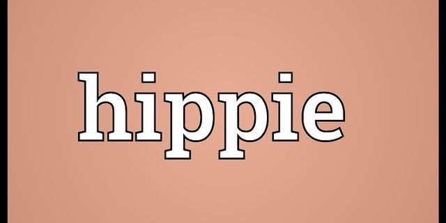 hippee là gì - Nghĩa của từ hippee