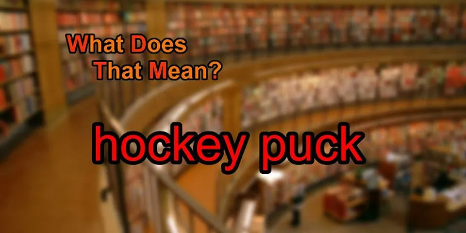 hockey puck là gì - Nghĩa của từ hockey puck