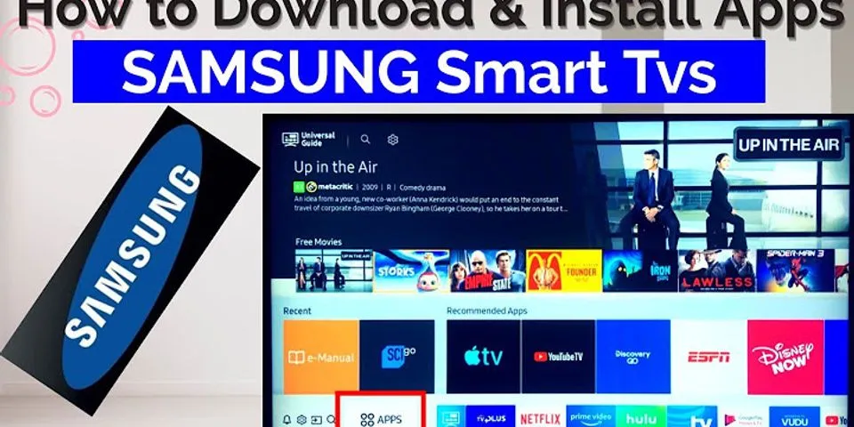 How do i add apps to my Samsung Smart TV 2011