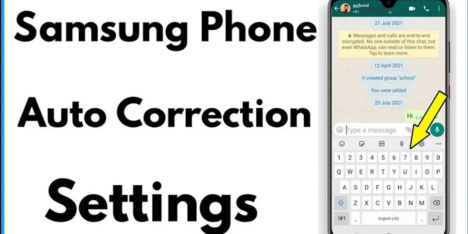 How do I get autocorrect back on my Samsung?