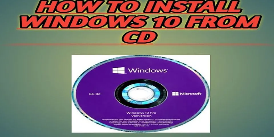 How do I install Windows from a CD on my laptop?