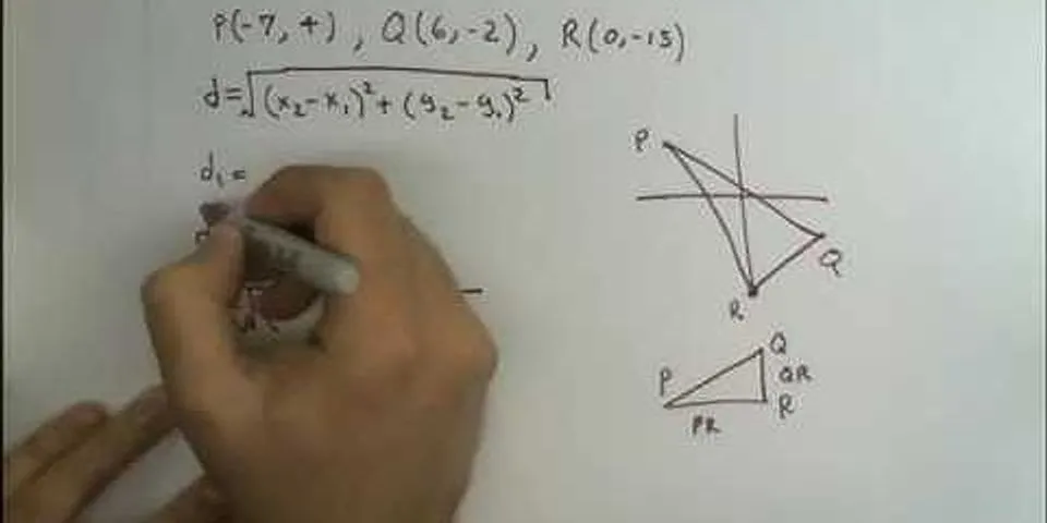 How do I know if its a right triangle?