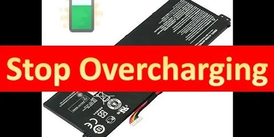How do I stop my laptop battery from overcharging?