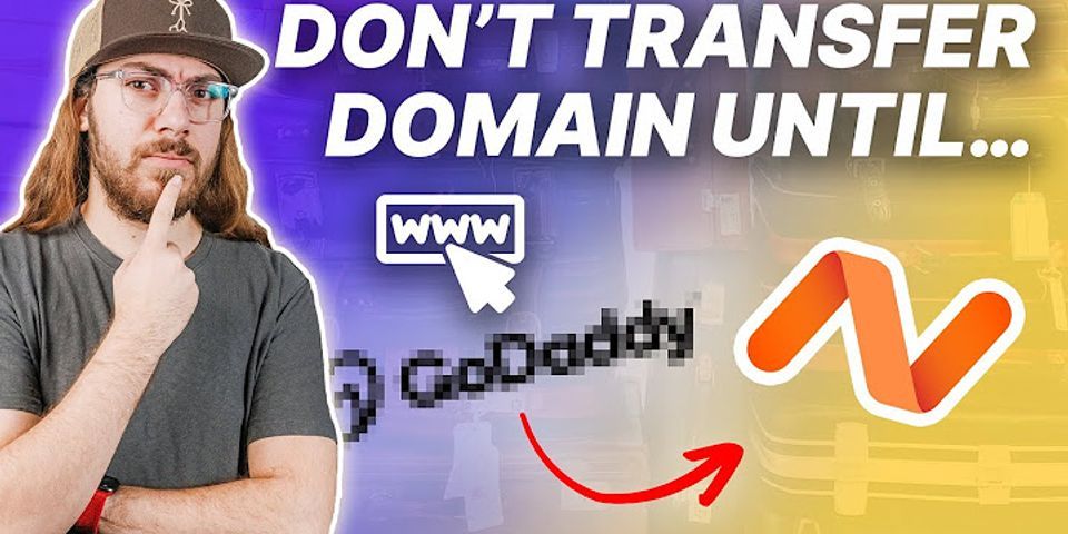 How do I transfer a domain without losing email?