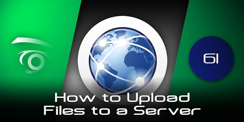 How do I upload a file to my HTML server?