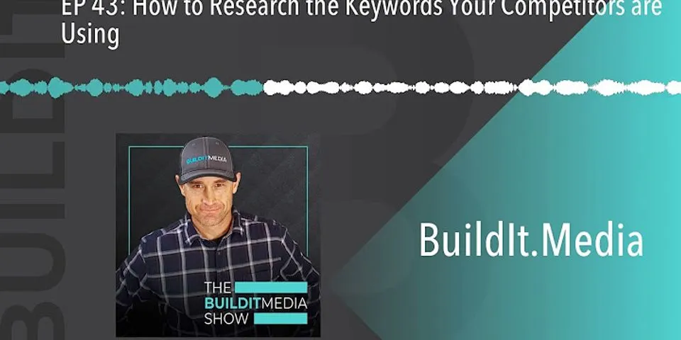 How do you conduct competitor keyword research?