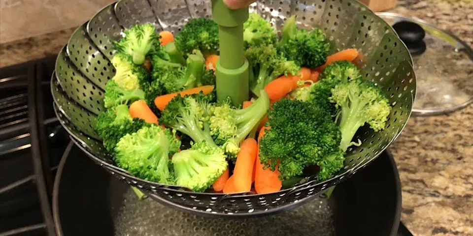 How do you cook vegetables in a steamer?