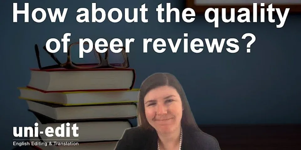 How do you do a peer review?