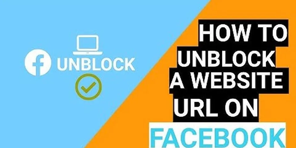 How do you get unblocked from Facebook?