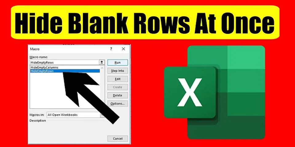 How do you hide multiple rows in Excel?