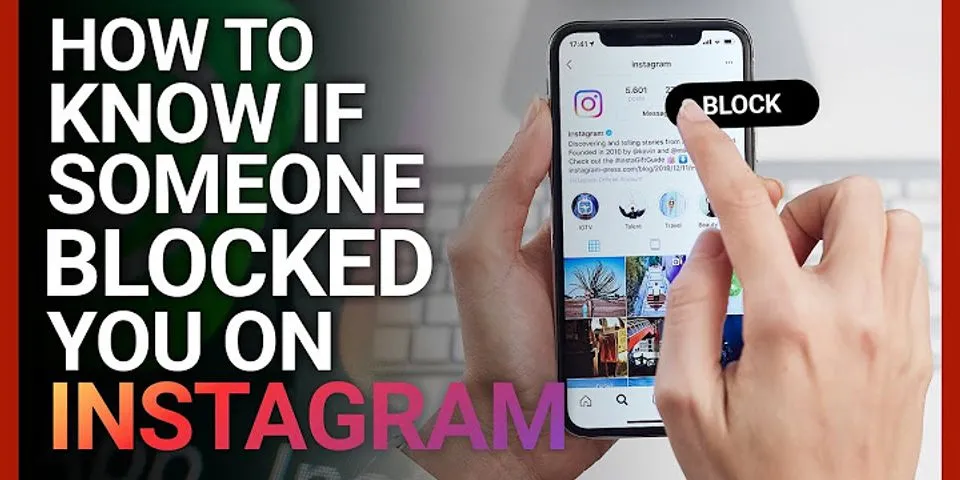 How do you know if your Instagram account is blocked