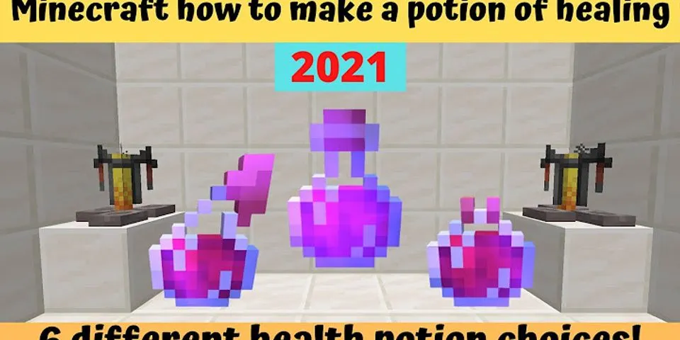 How do you make a healing 3 Potion in Minecraft?