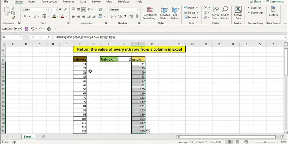 how-do-you-make-every-nth-cell-in-excel