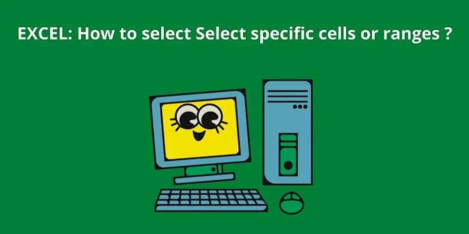 How do you select specific cells in Excel on a Mac?