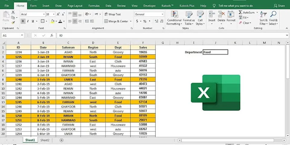 How do you set a rule for an entire row in Excel?