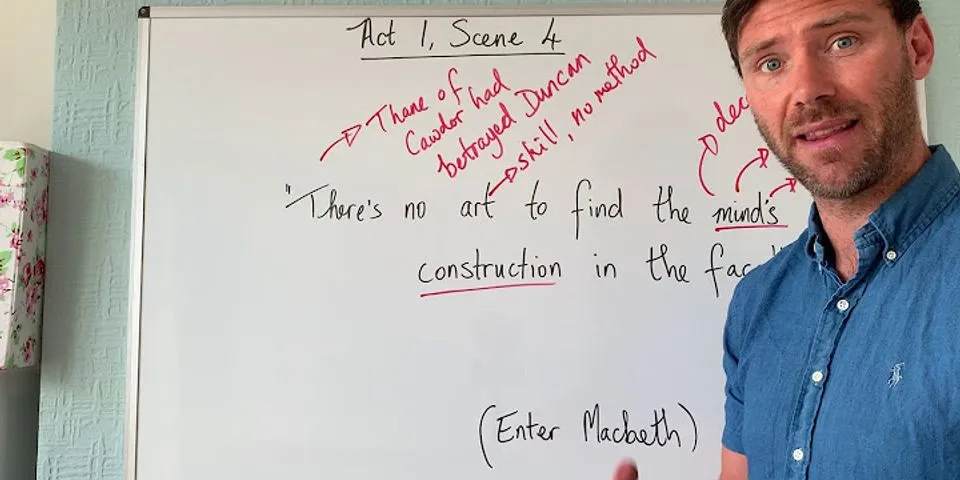 How is Macbeth presented in Act 1, Scene 4
