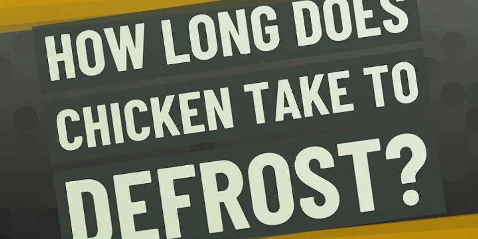How long does it take to defrost a whole chicken on the counter?