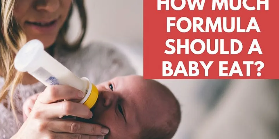 How much formula does a newborn need chart?