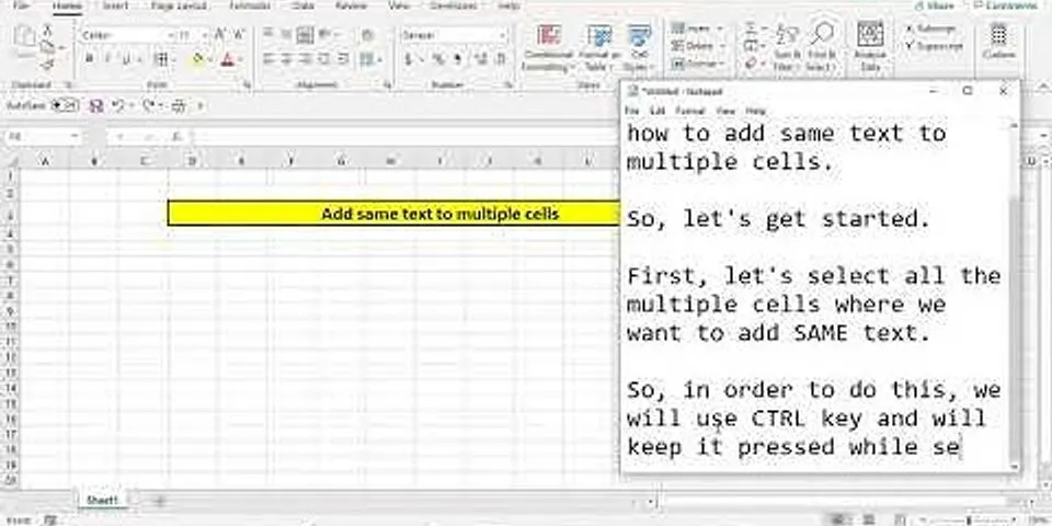 How to add multiple cells in Excel