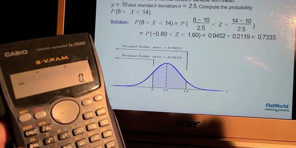 How To Calculate Normal Distribution Probability Using Calculator