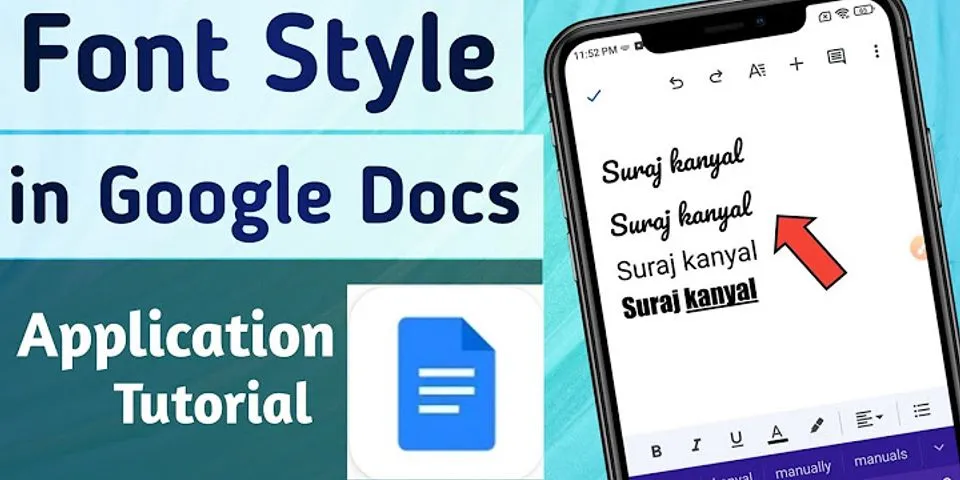 How to change font on Google Docs app Android