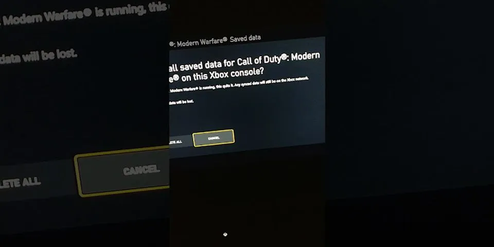 How to clear cache modern warfare Xbox One