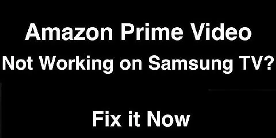 How to clear cache on Prime Video on Samsung TV