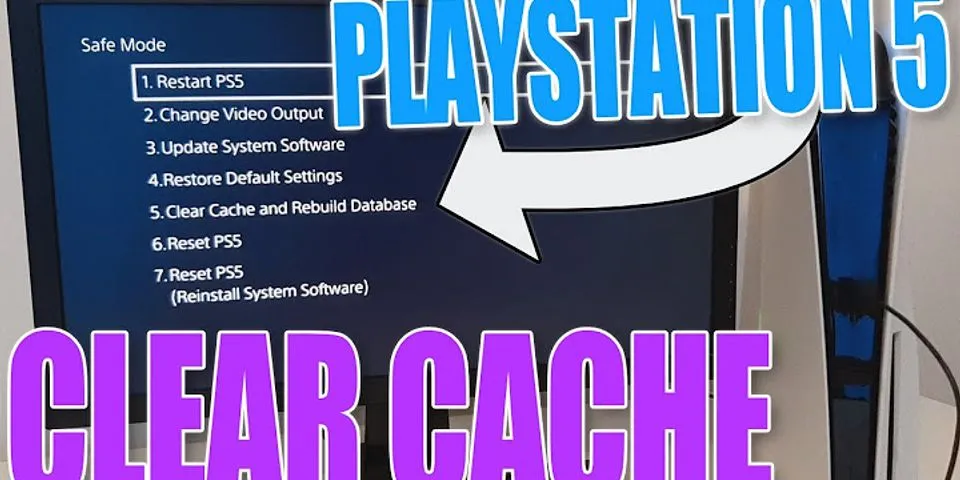 How to clear game cache PS5