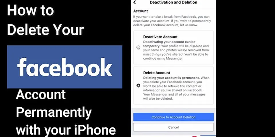How to delete a Facebook account on iPhone 2020