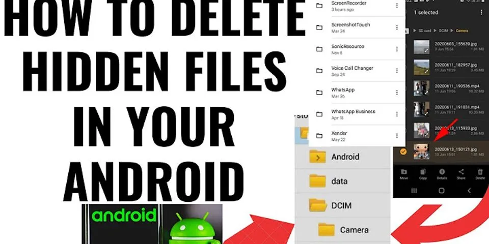 How to delete files from Android phone