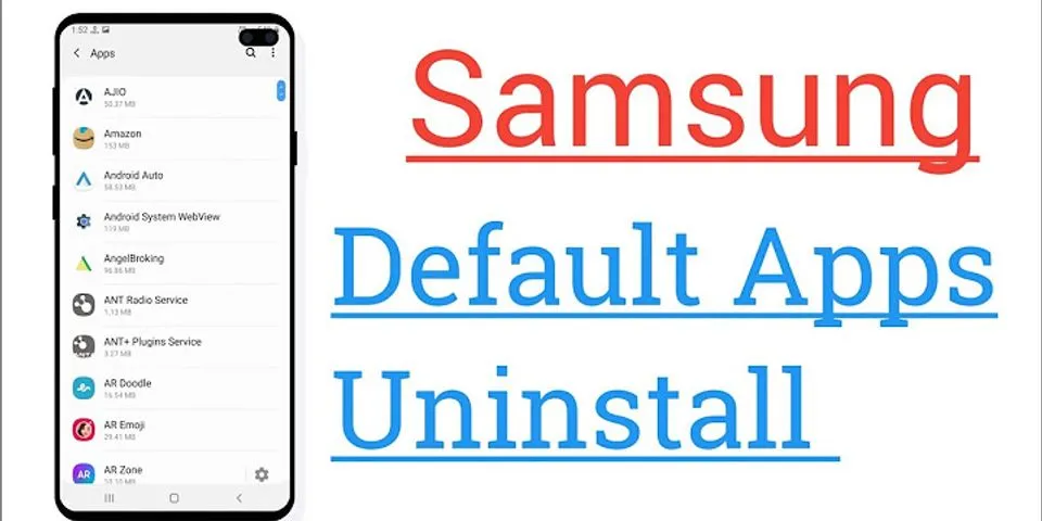 How to delete Samsung default apps