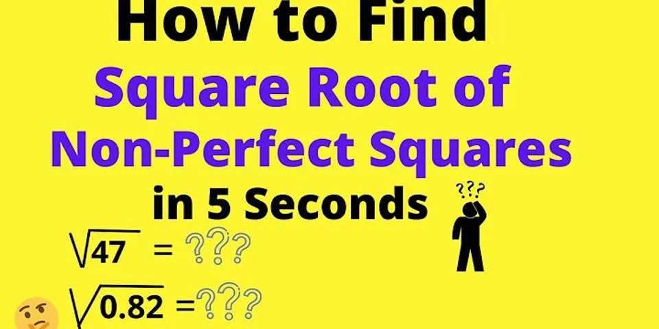 How to find 5 square root