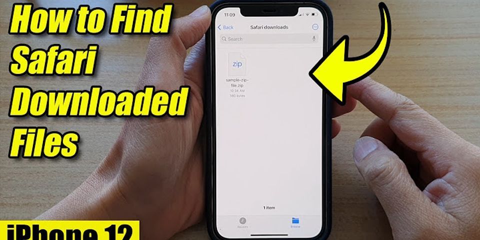 How to find Downloads on iPhone 12