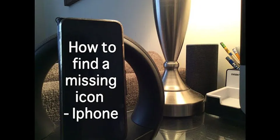 How to find missing app icon on iPhone