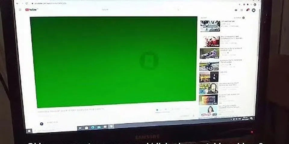 How to fix green screen on laptop