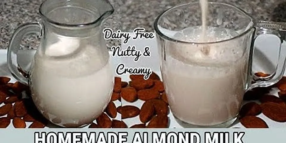 How to make almond milk creamy